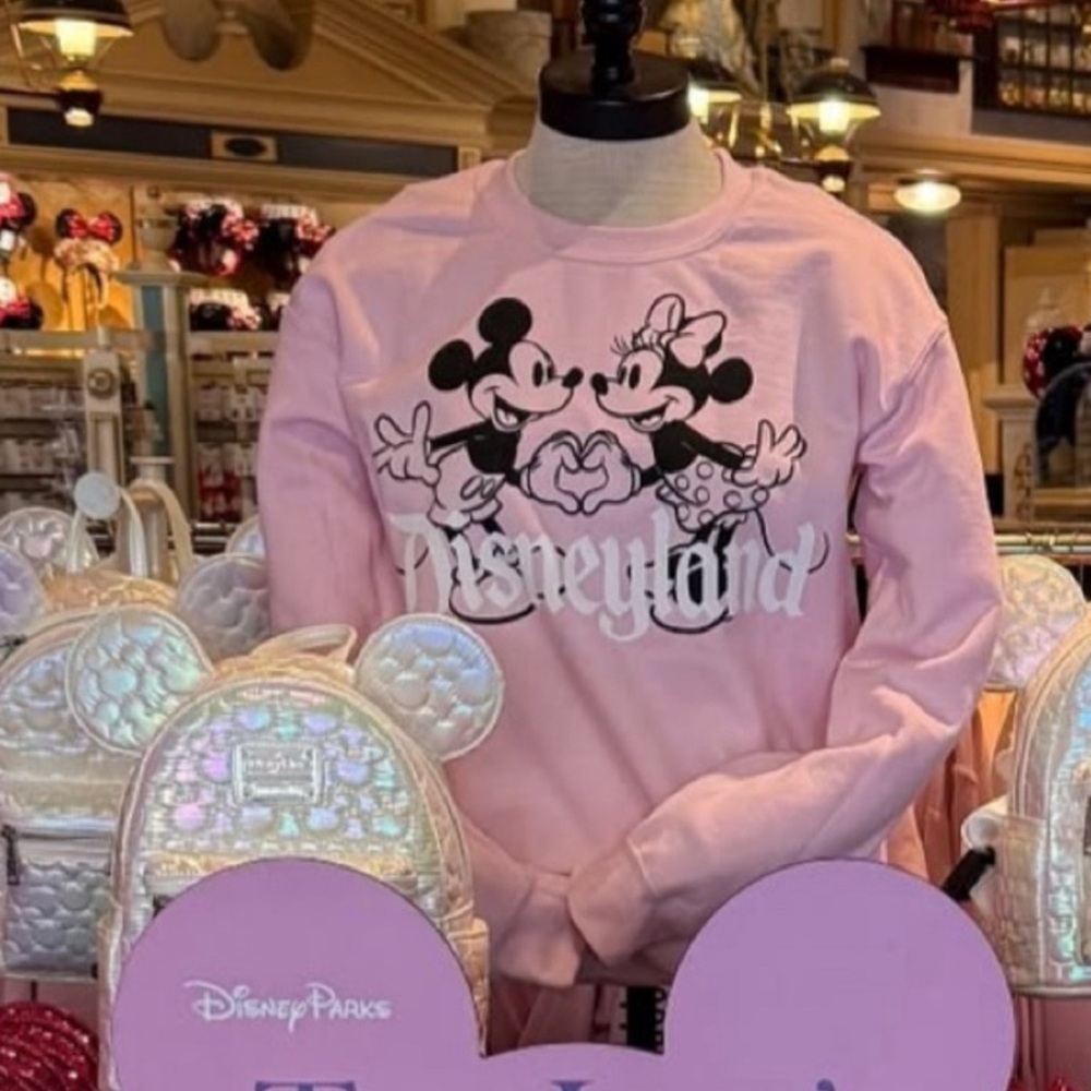 Disneyland Pink Spring Sweatshirt